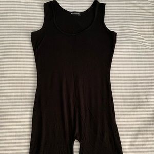 PrettyLittleThing Black Unitard (Never Worn)